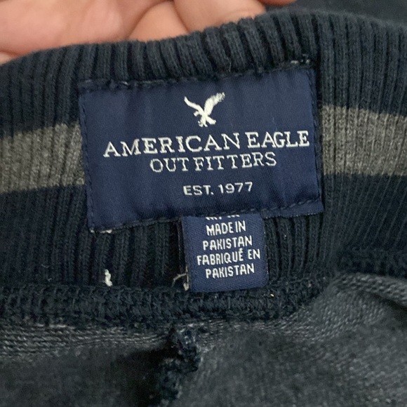 American Eagle Medium Blue Jogger Sweatpants - Picture 3 of 3